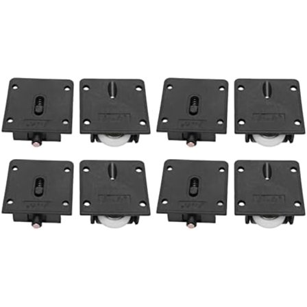 51x54mm 4 Par Hjul til Møbler, Skabslåger, Garderobeskabe, Skydedøre