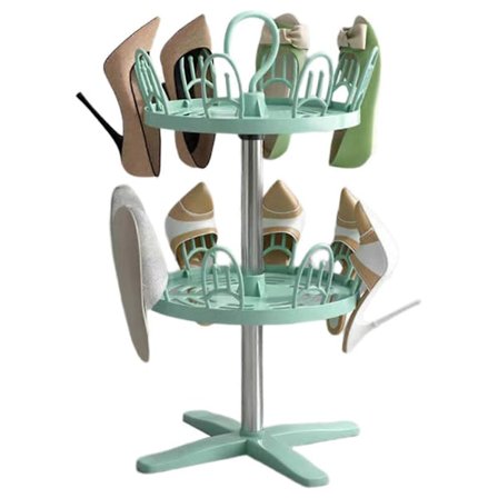 Roterende skostativ til husholdningsbrug, pladsbesparende multifunktionelt skotørrerstativ