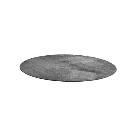 Runder Teppich ROBIN, Ø 3500 mm, hellgrau