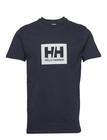 Hh Box T T-shirts Short-sleeved Blå Helly Hansen