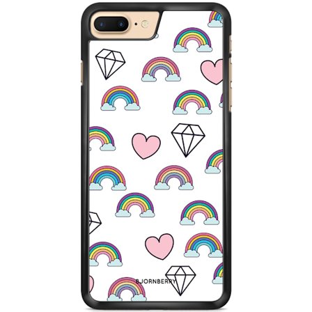 Bjornberry Skal iPhone 7 Plus - Regnbågar Diamanter