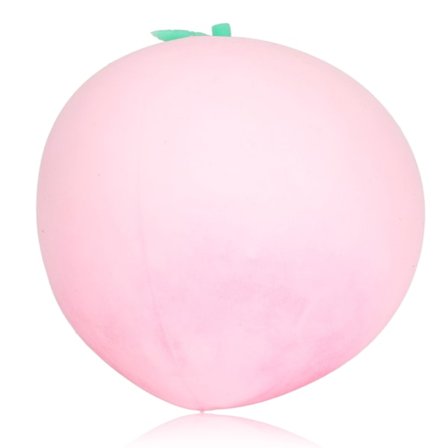 Fersken Klemme Ball Elastisk Lindre Angst Frukt Stress Ball Leker for Kvinner Menn Barn Rosa