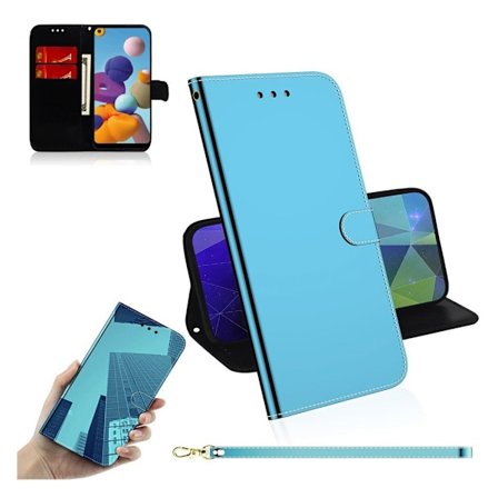 Mirror Samsung Galaxy A21 fodral - Blå