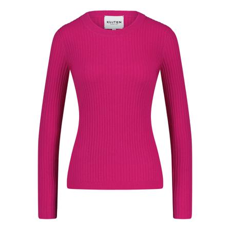 Kujten, Round-neck Knitwear Roze, Dames, Maat:M