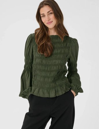 Cream Crhenva Blouse - Khaki green - 34