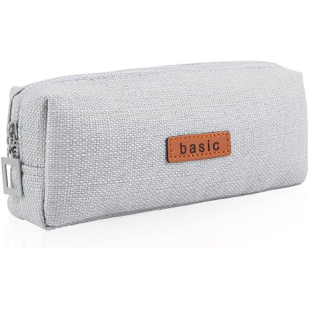 Pennfodral med stor kapacitet, blixtlås, pennfodral i canvas