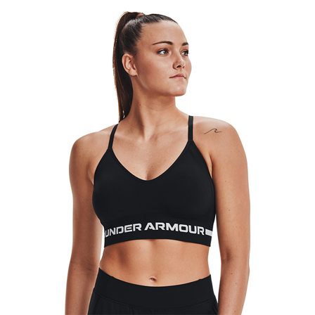 Under Armour UA Seamless Low Long Bra, Black