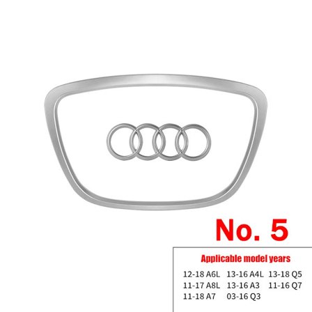 Bil Styling Rat Center Logo Covers Trim Til AUDI A6L Q7 Q3 Q5 A7 A5 A3 A4L A8L A8 Q5L Q8 A7L Q6 E-TRON SQ5 Tilbehør