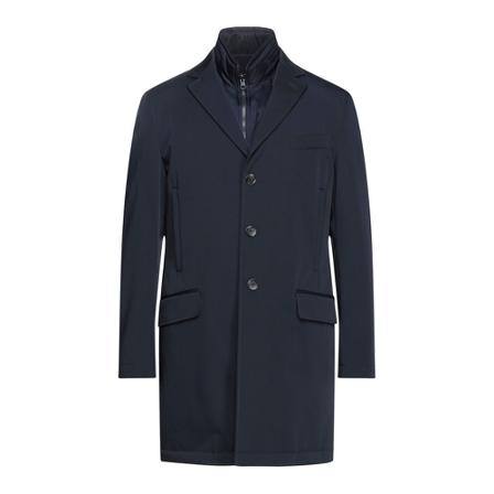 Fay, Single-Breasted Coats Blauw, Heren, Maat:M