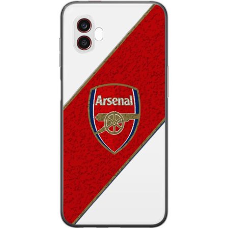 Kompatibelt Mobilskal till Samsung Samsung Galaxy Xcover6 Pro Moschino Toy teddybjörn med enkel tecknad design, brun björn med vit tröja och tydlig