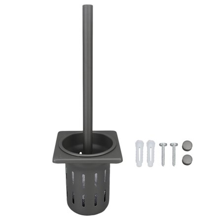 Väggmonterad Toalettborsthållare i Aluminium, Praktisk Hängande Effektiv Rengöringsstil 2