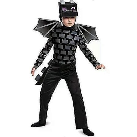 Halloween Minecraft Cosplay Kostyme Jumpsuit Halloween Kostymefest Kostyme
