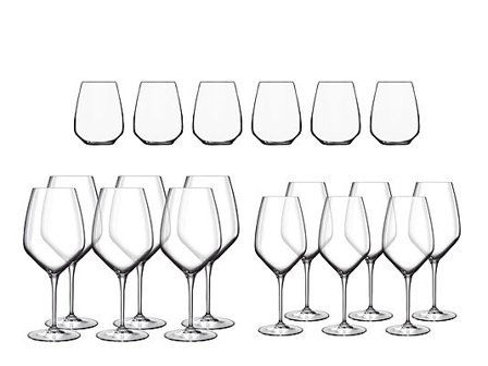 LUIGI BORMIOLI 18 glass 3X6 Atelier