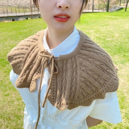 Lös krage för damer, kavajslag, luftkonditionerat rum, ytterkläder i ull