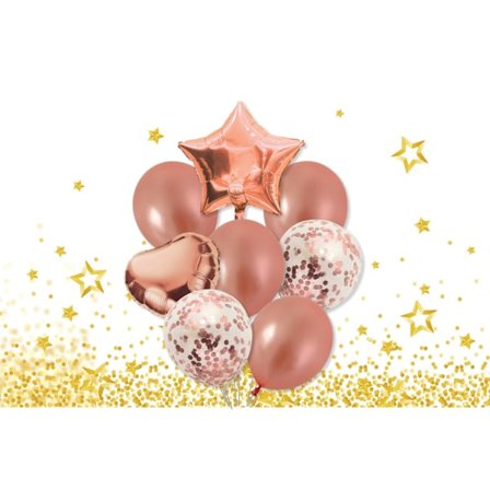 Gaggs ballonbuket Rose 8-pak