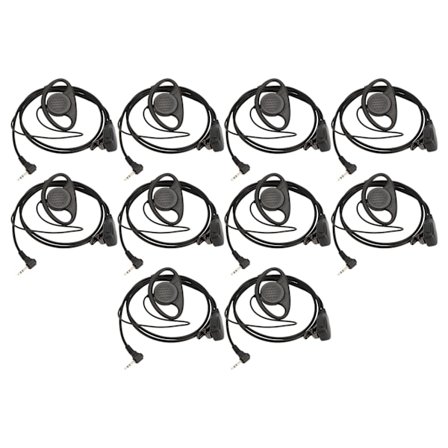 Motorola Walkie Talkie Headset 10-pakning 2,5 mm Jack Toveis Radio Headset Elektroplettert