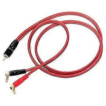 Banaaniliitin RCA-kaiutinkaapeliin, kaiutinkaapeli RCA-uros banaaniliittimiin (2 banaania) 4N OFC HiFi-kaiutin