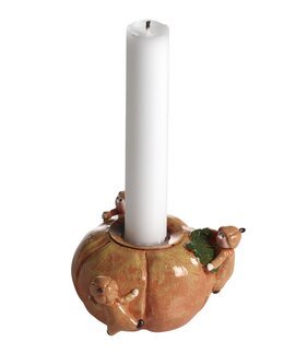 Ljusstake Pumpa Orange - Nääsgränsgården