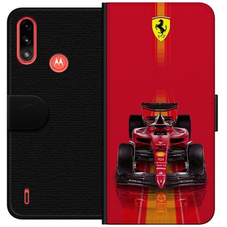 Yhteensopiva Lompakkokotelo Motorola Motorola Moto E7 Power Ferrari Formula 1 -auto ikonisessa punaisessa muotoilussa urheilullisella tarkkuudella