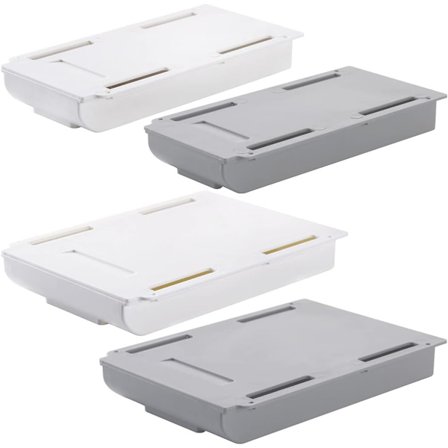 Osynlig förvaringslåda, 4 stycken under bordsförvaringslåda skrivbordslåda