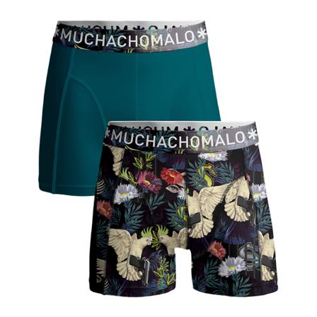 Muchachomalo, 2-Pack boxershorts Baretta Blauw, Heren, Maat:S
