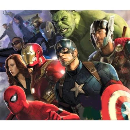 30x40cm Diamantmaleri - 'Avengers' flerfarget