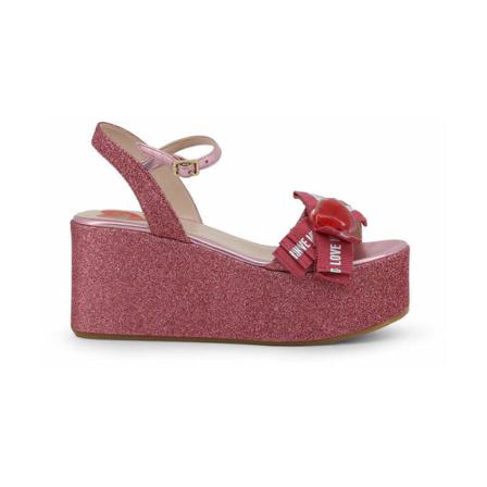 Love Moschino Wedges , Roze , Dames , Maat: 39 EU