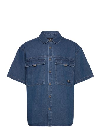 Converse Converse Denim Utility Shirt - Blue - M