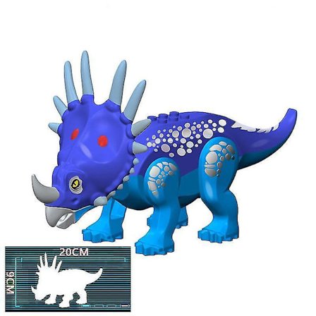 28cm Moc Big Jurassic Dinosaur World Spinosaurus Ankylosaurus Carnotaurus Dino Building Block Model Diy Bricks Educational Toys