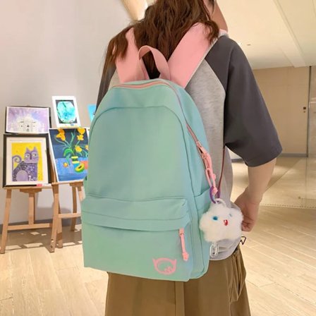 Koreansk Mode Skoletasker Nylon Studenter Rygsæk Kawaii Rejse Rygsække med Stor Kapacitet til Søde Æstetiske Børn~10726