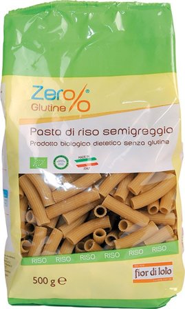 Fiori Di Loto Zero% Glutine Rigatoni Riso Integrale 500g