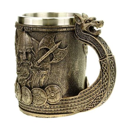 Luova Viikinki Merirosvo Oluttuoppi Ruostumattomasta Teräksestä Valmistettu Vesikuppi