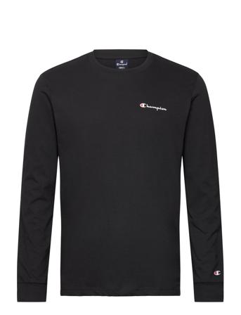 Crewneck Long Sleeve T-Shirt T-shirts Long-sleeved Svart Champion*Betinget Tilbud