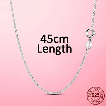 Hot Sale Dam Klassisk Kabelkedja Halsband Roséguld Färg Kedja Halsband 925 Sterling Silver Smyckestillverkning Gåva