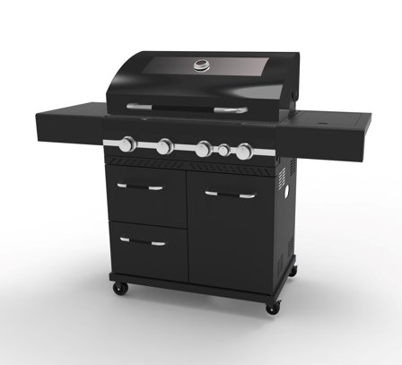 Sunwind 440526 Gasolgrill 4 brännare + sidobrännare, Matlagning & grillar