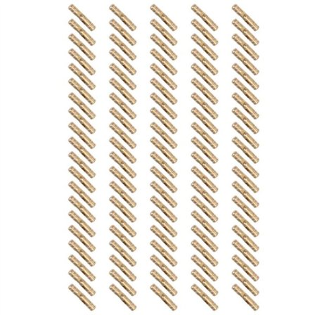 100 stk. messing skjulte sylinderhengsler i messing til treskrin, skap, usynlige møbelhengsler 4x20 mm