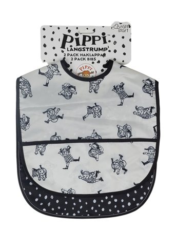 Rätt Start | Pippi Circus, Bibs, 2-Pack | ONE SIZE