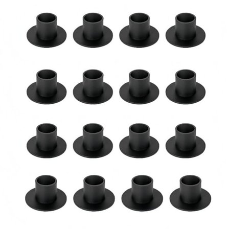 4/6/8/12/16-pakning Matt Gull Lysestake Metall Lysestake for Bryllup Fest Jul Bord Soverom