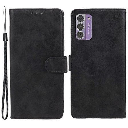 PU-Lærdeksel for Nokia G42 Kalveskinntekstur Lommebokstativ Magnetisk Lås Telefondeksel -