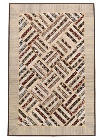 Persian Kilim Patchwork Rug 164X249 Orange/Beige (Wool, Persia/Iran)