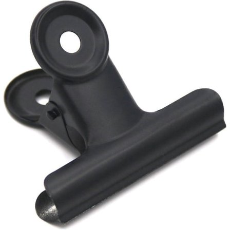 Stora Bulldog-Klämmor, Svarta Metallgångjärnsklämmor för Hantverkspåsar Foton Hemma och på Kontoret_yux