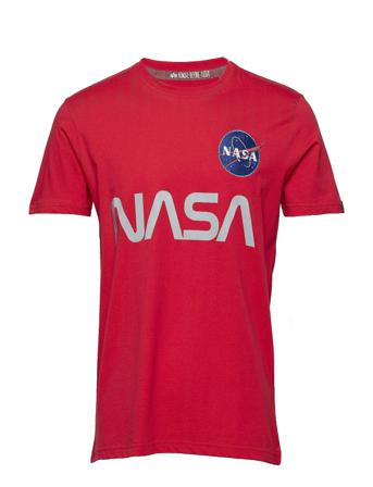 Nasa Reflective T T-shirts Short-sleeved Röd Alpha Industries