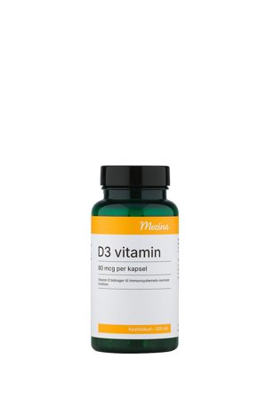 Mezina D3 Vitamin 80 mcg 200 stk, Helse & Madvarer, Vitaminer, D-vitamin