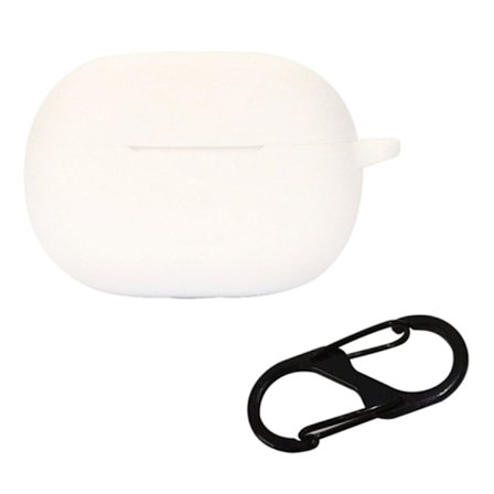 Xiaomi Redmi Buds 4 Pro silikonfodral med spänne - Vit