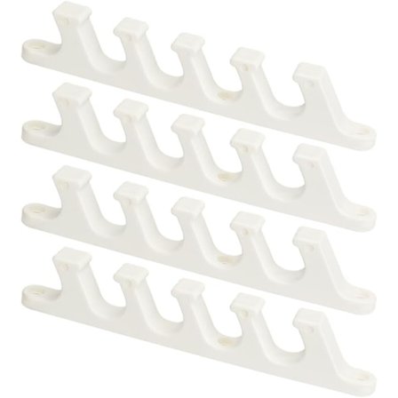 4 stk. Justerbare Beslag i Flere Positioner - 5 Positioner Justerbart Lounger Beslag - Reservedele til Udendørs Patio Lounger Rygstøtte - WELLNGS