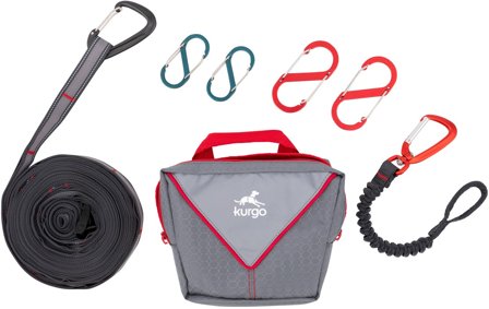 Kurgo Ridgeline Tie Out Camping Zip Line koiran kiinnityssetti