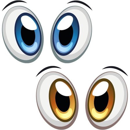 Klistermærke Sæt Øjne til Robotstøvsuger, Robotplæneklipper, Bil eller Støvsuger - Selvklæbende - Sjov Artikel - Vejrbestandig