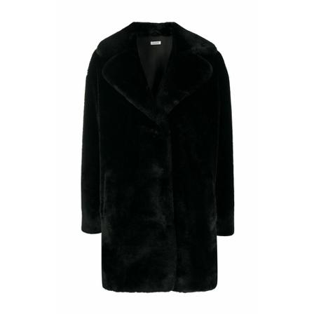 P.a.r.o.s.h., Single-Breasted Coats Zwart, Dames, Maat:S