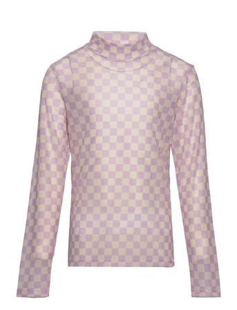 Nlfmichess Turtleneck Mesh Top T-shirts Long-sleeved T-shirts Lila LMTD