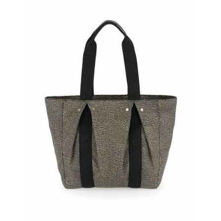 Borbonese, Tote Bags Grijs, Dames, Maat:ONE Size